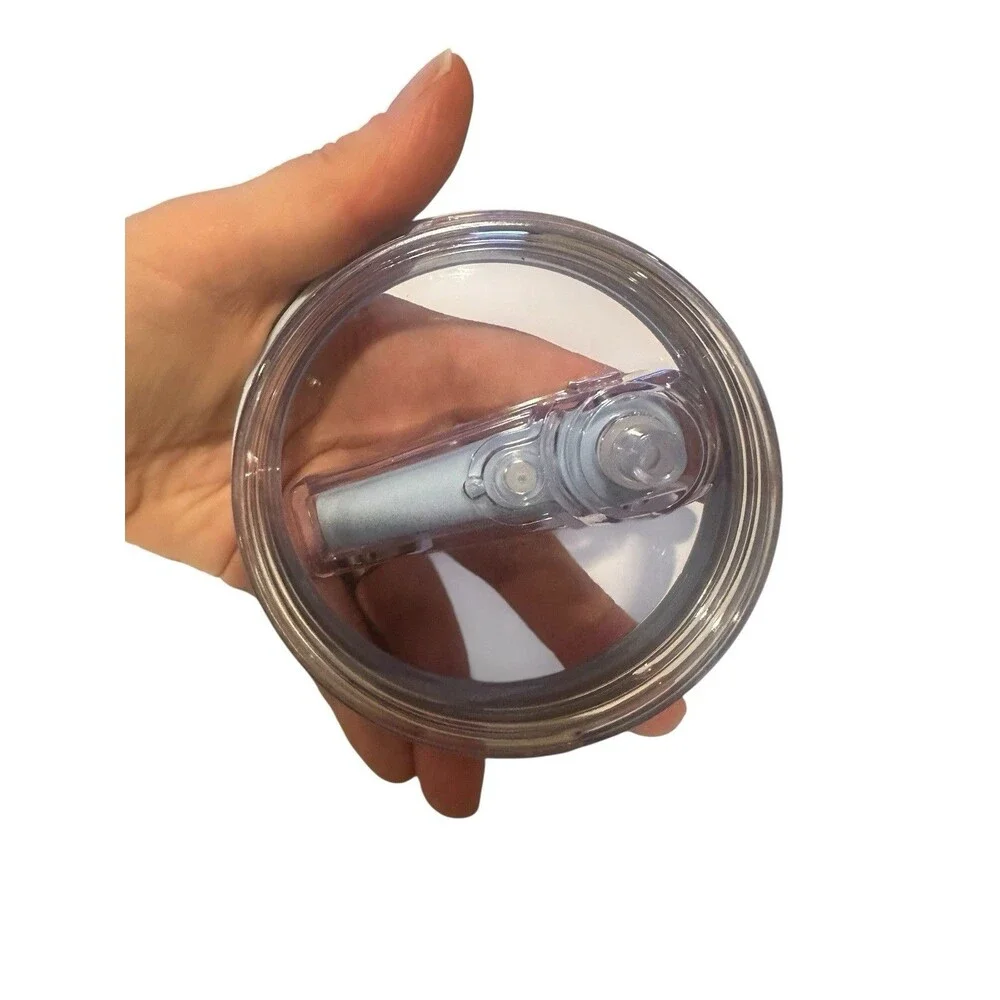 NEW 2 Pack Threaded Lid Cover Replacement for 40oz Tumblers Stanley + w/ Straws